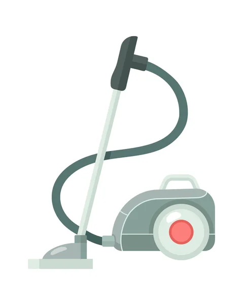 Vacuum Cleaner Semi Flat Color Vector Object Domestic Appliance Editable — Wektor stockowy