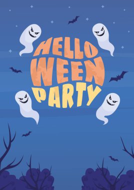 Halloween party flat vector banner template. Scary costume holiday. Invitation poster, leaflet printable color designs. Editable flyer page with text space. Sigmar One Regular font used