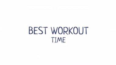 Animasyon çalışma zamanı metin şablonu. Enerjiyi arttır. Yoga ve kilo kaybı. Alfa kanallı HD video görüntüleri. Kartpostal, kart ve afiş için kısa bir animasyon. Kullanılan Neucha yazı tipi