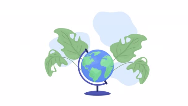 Bitkilerle Izole Edilmiş Bir Dünya Seyahat Etme Arzusu Büyüyor Alfa — Stok video