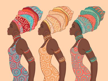 Afrikalı-Amerikalı kadın Türban