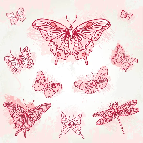 Mariposas — Archivo Imágenes Vectoriales