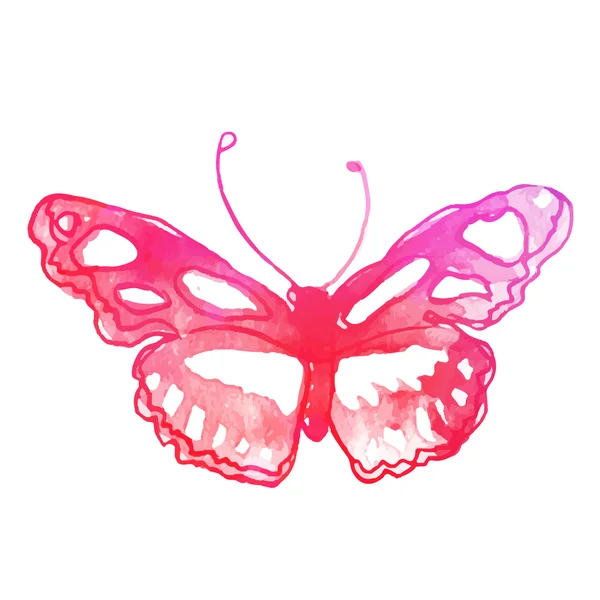 Incroyable papillon aquarelle — Image vectorielle