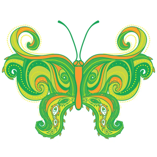 Decoratieve vlinder — Stockvector