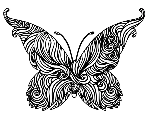 装飾的な蝶 — ストックベクタ
