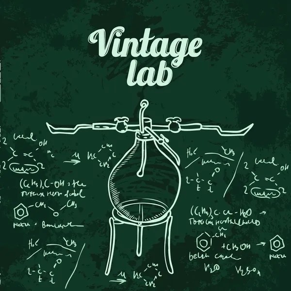 Laboratorio de química científica — Archivo Imágenes Vectoriales
