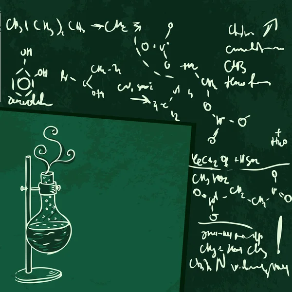 Věda chemie laboratorní pozadí — Stockový vektor