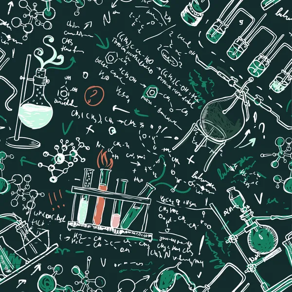 Επιστήμη φόντο εργαστήριο χημείας — Διανυσματικό Αρχείο