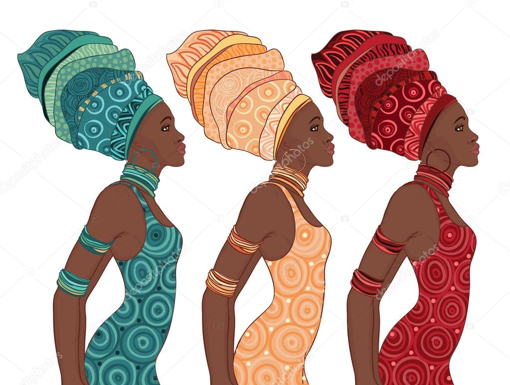 African American woman in turban