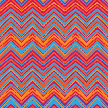 retro renkleri etnik zikzak desen