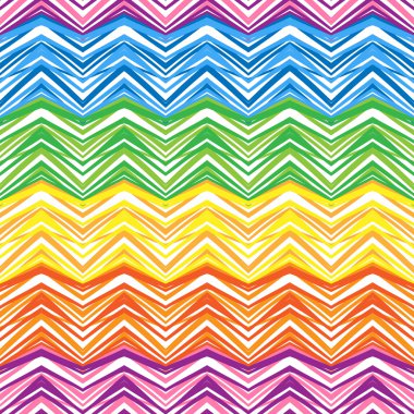 retro renkleri etnik zikzak desen