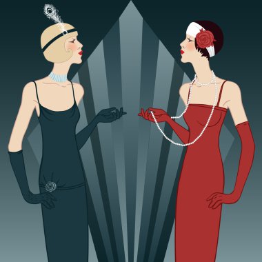 sineklik kızlar serisi: retro party davetiye tasarımı (siyah)