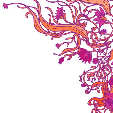 Çiçekli klasik arkaplan