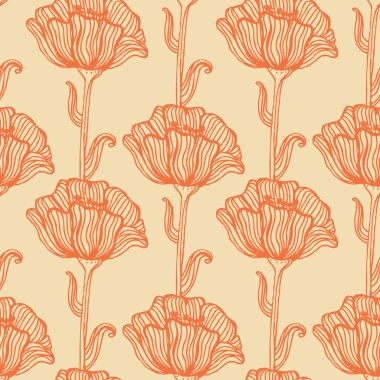 Vektör çiçeksiz desen