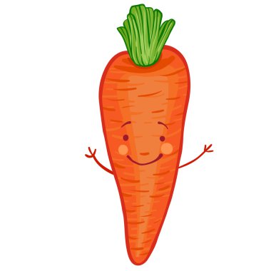 komik sebze vektör Icon set