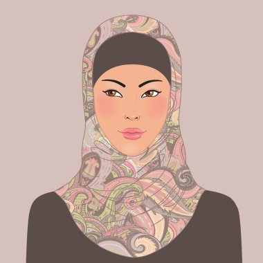 Müslüman güzel kız.