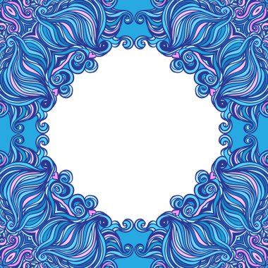 kare içinde süs çiçek desenli desenli