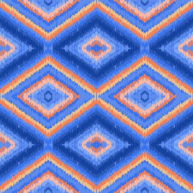 retro renkleri etnik zikzak desen