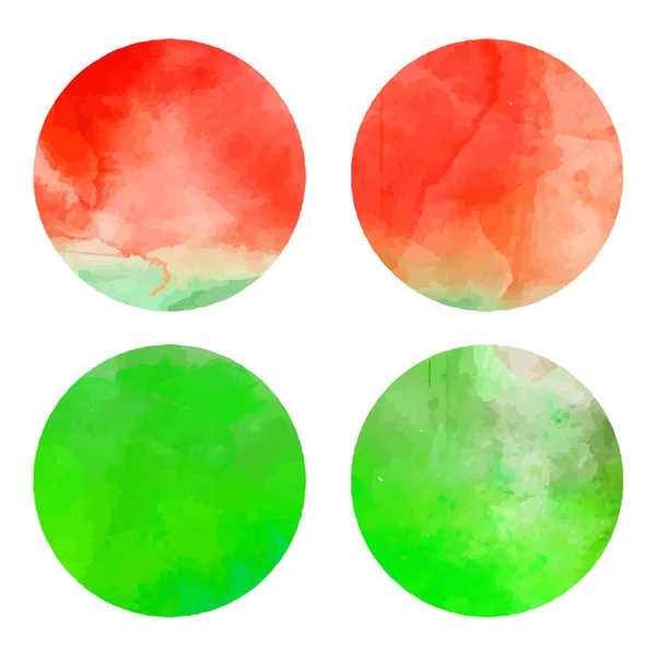 Akvarell handmålade cirkel — Stock vektor