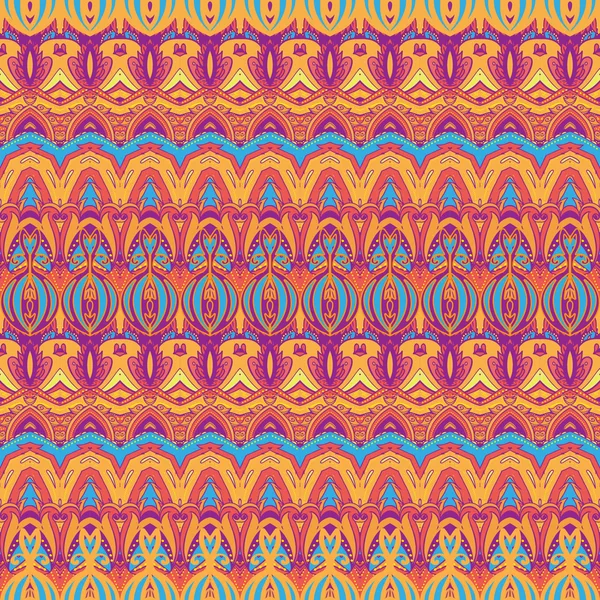 Colorido patrón de rayas étnicas — Vector de stock