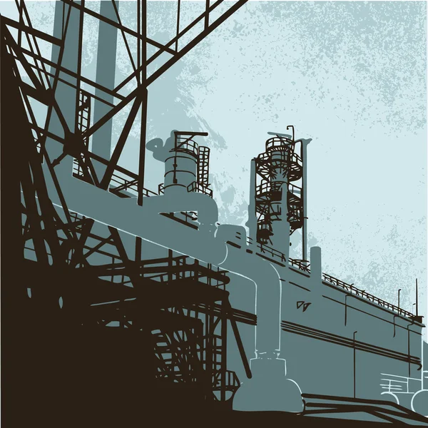 Endüstriyel binalar — Stok Vektör