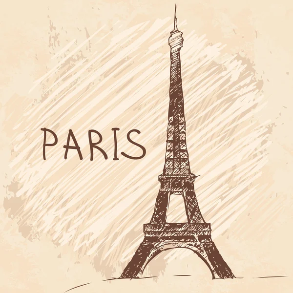 에펠 탑, 프랑스 파리 — 스톡 벡터