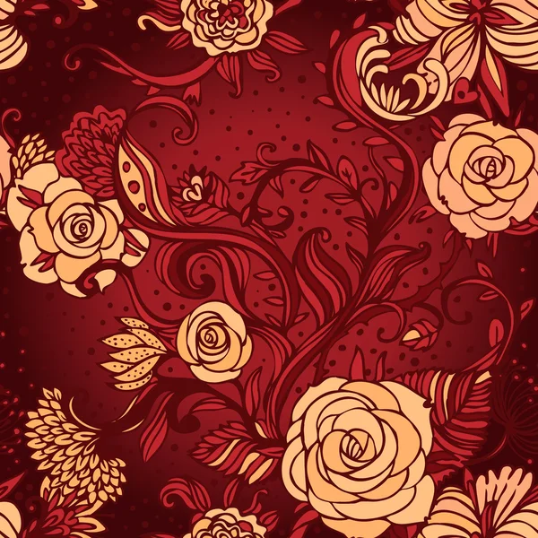 Élégant fond floral Saint-Valentin — Image vectorielle