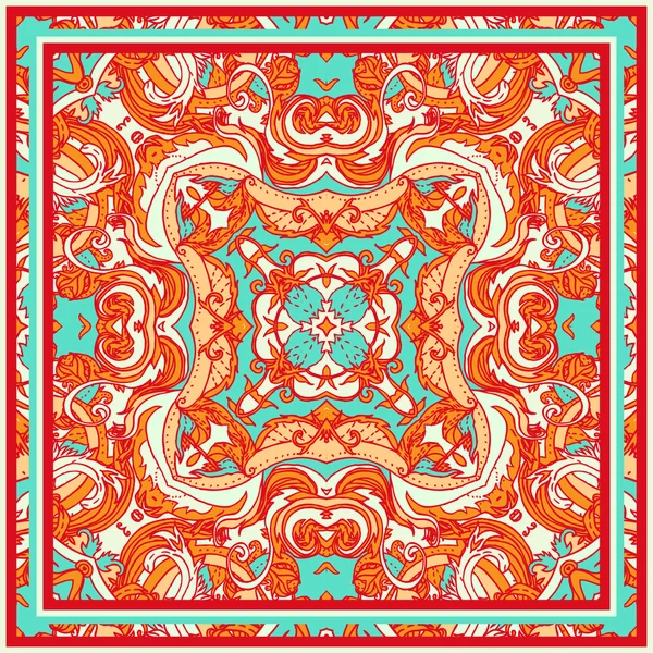 Floral paisley ornate seamless pattern — Stock Vector