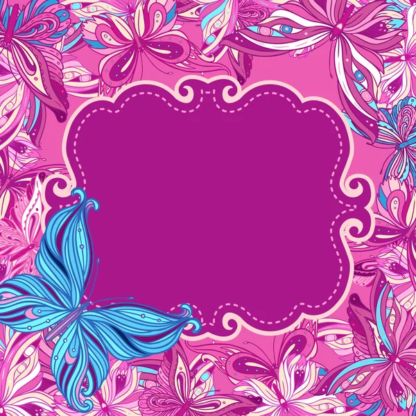 Vektor Schmetterlinge Hintergrunddesign — Stockvektor