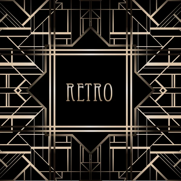 Fundo vintage. Estilo de 1920 —  Vetores de Stock