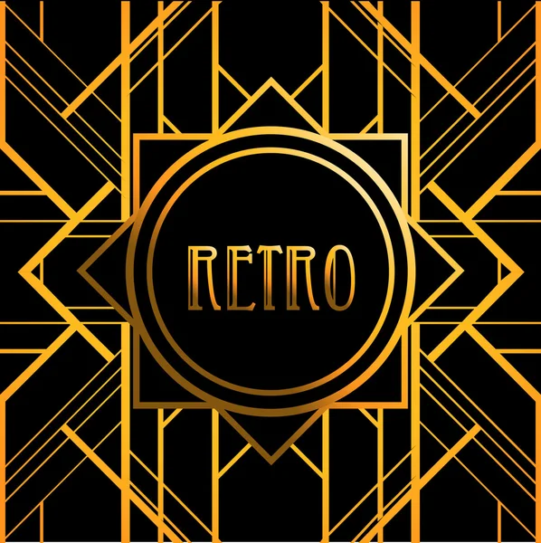 Vintage background. 1920s style — Stock Vector