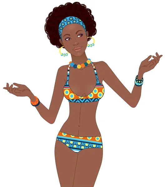 Afro-Amerikaanse vrouw — Stockvector