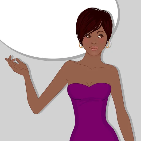 Femme d'affaires afro-américaine — Image vectorielle