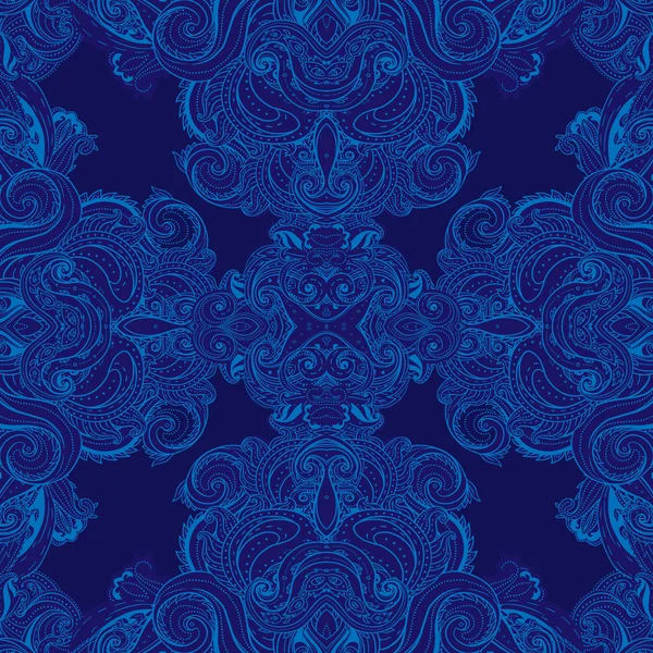 Motif décoré indien paisley floral — Image vectorielle