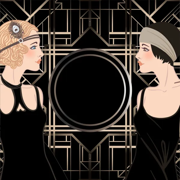 Flapper fille — Image vectorielle