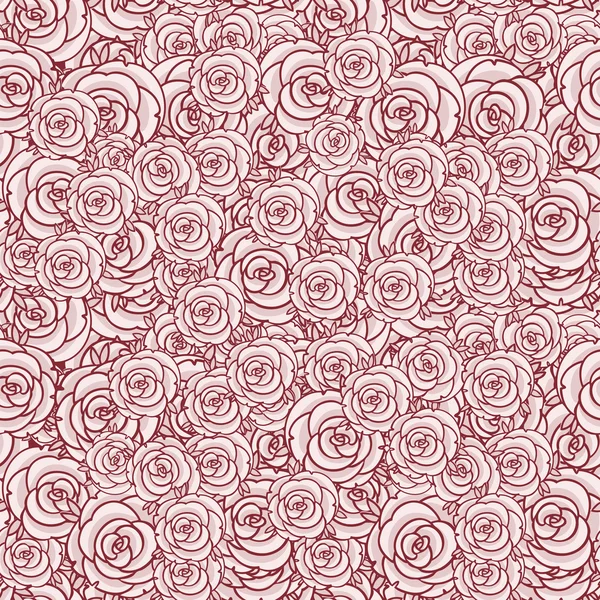 バラのシームレスなパターン — ストックベクタ