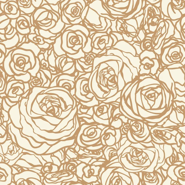 玫瑰无缝模式 — 图库矢量图片