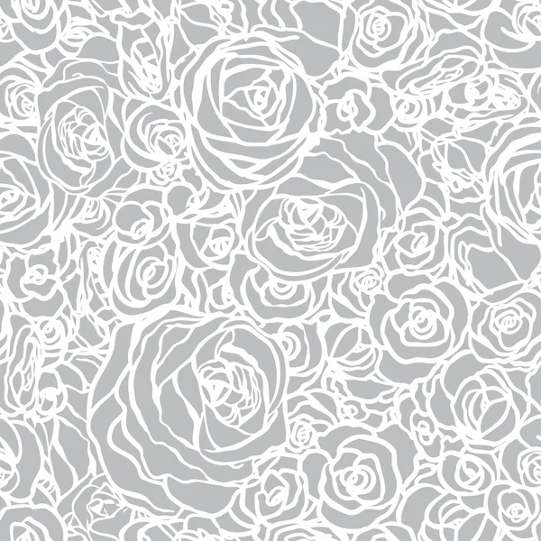 Roses seamless pattern — Stock Vector