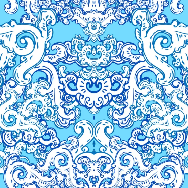 Fond vintage motif baroque — Image vectorielle