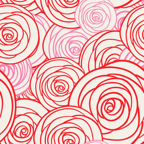 Roses seamless pattern — Stock Vector