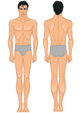 Arap veya Latin türü adamın tam uzunlukta