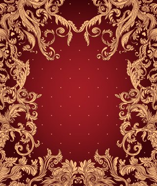 antika arka plan barok süslü tasarlamak