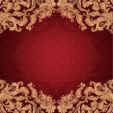 antika arka plan barok süslü tasarlamak