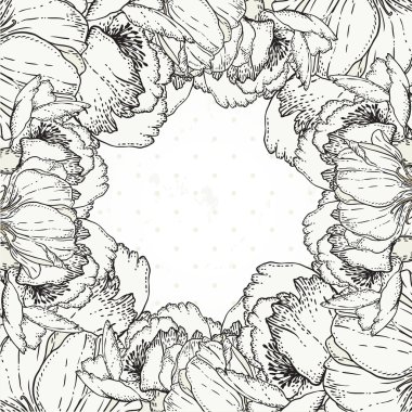 Vintage çizilmiş arka plan