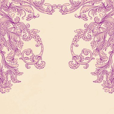 antika arka plan barok süslü tasarlamak