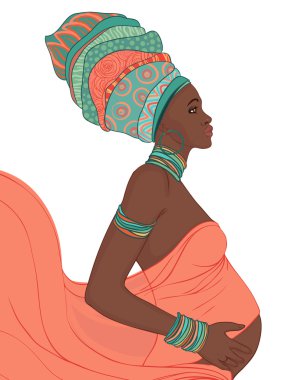 Afrika kökenli Amerikalı anne hamile