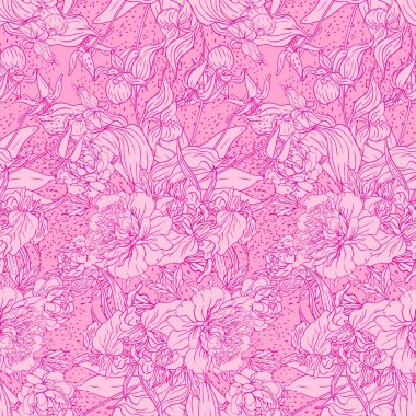 Çiçeklerle kusursuz desen