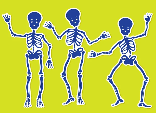 Esqueletos Dançando —  Vetores de Stock