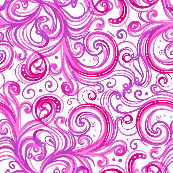 Beautiful pink swirls background. — Stock Vector