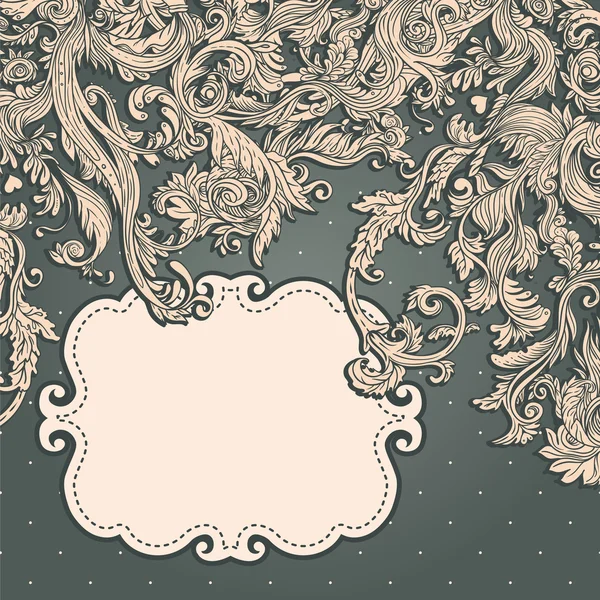 Vintage baroque frame — Stock Vector